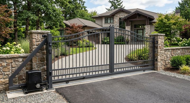Entrance Gate Installation in Naperville, IL