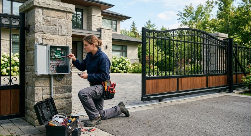 Remote Gate Installation in Franklin, TN